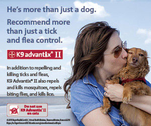 K9 Advantix II -- In addition to repelling and killing ticks and fleas, K9 Advantix II also repels and kills mosquitoes, repels biting flies, and kills lice.