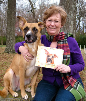 Harley with author Elisabeth Davis