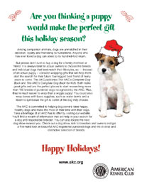 Holiday Puppy Reproducible