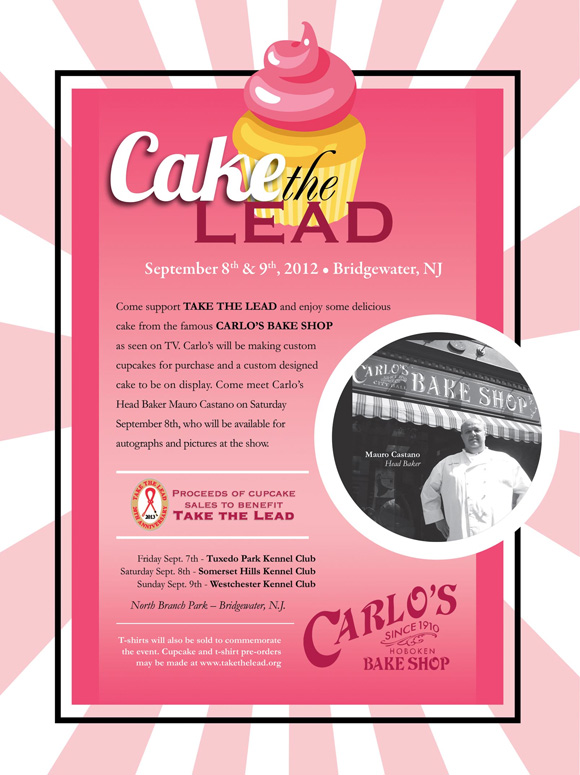 Cake the Lead. Support Take the Lead with cupcakes in Bridgewater, NJ. September 8 and 9