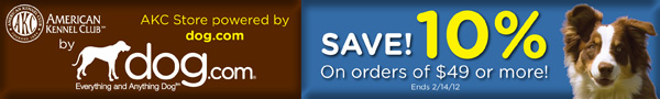 Save 10% at Dog.com