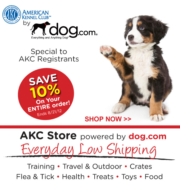 Save 10% at Dog.com