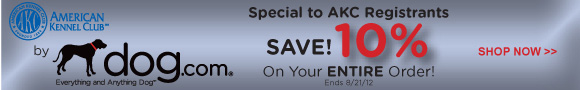 Save 10% at Dog.com