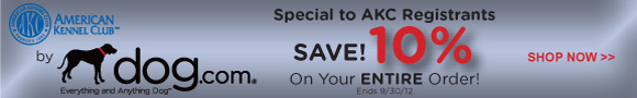 Save 10% at Dog.com