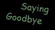 Saying Goodbye