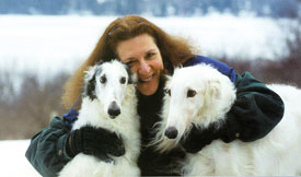 Karen Staudt-Cartabona and Borzois